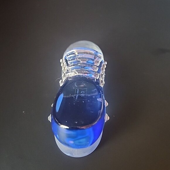 Simon Designs Frosted Crystal Blue / Clear  Sneaker Paper Weight  Rhinestones - Picture 3 of 5